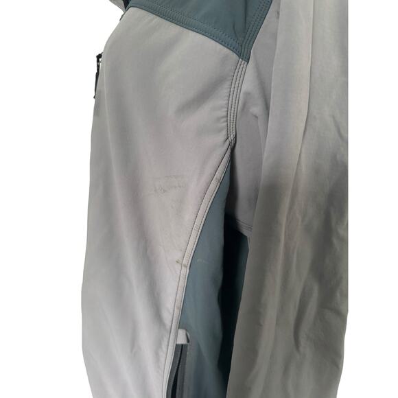 Carhartt Fleece Lined Soft Shell Winter Coat Jacket Gray Colorblock Gorpcore XL - Picture 10 of 16